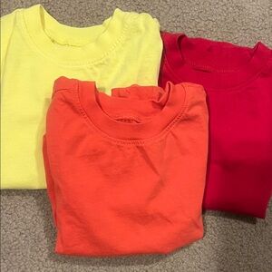 Primary Colorful Kids Tee Set - Yellow, Red, Orange